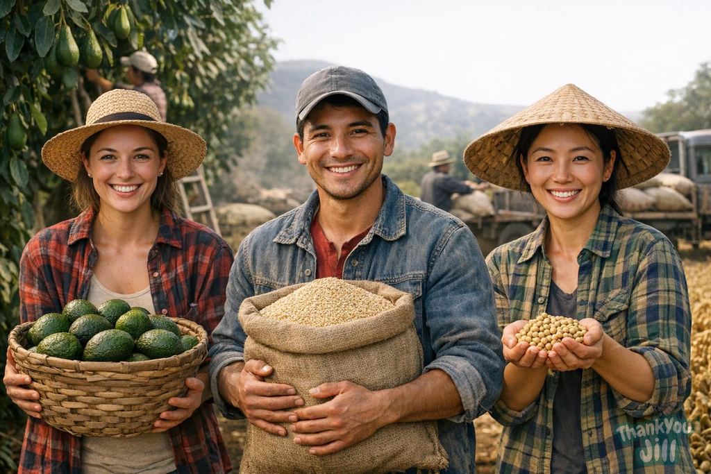 Avocado, Quinoa, Soy