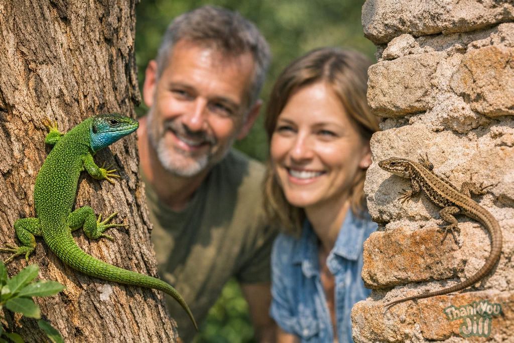 The Green Lizard and the Wall Lizard
